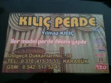 KILIÇ PERDE MANİFATURA