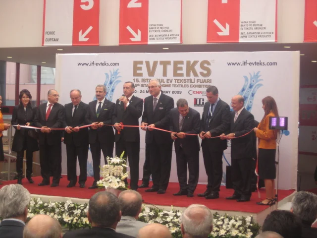 2009 İSTANBUL EVTEKS FUARININ AÇILIŞI.