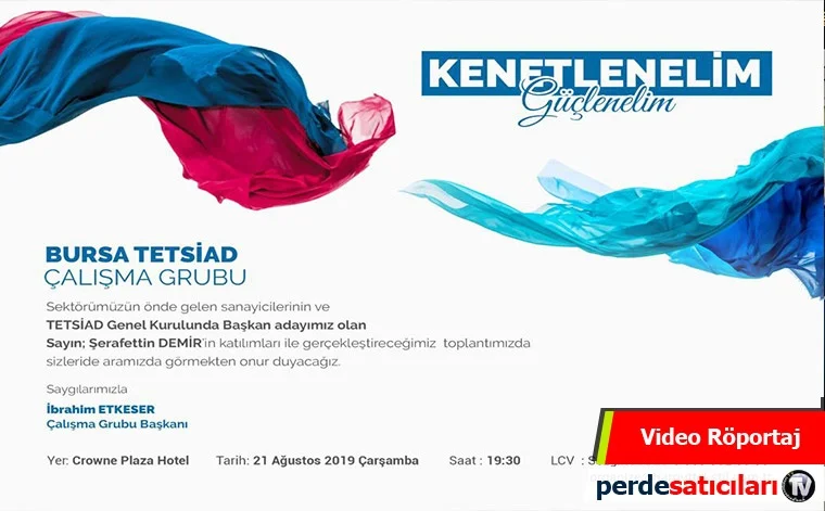 TETSİAD BAŞKAN ADAYI ŞERAFETTİN DEMİR BURSA YOLUNDA.