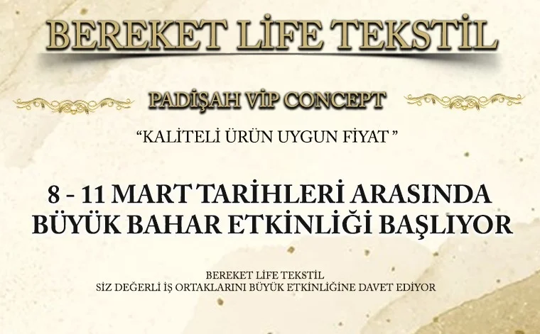 Bereket Life Tekstil, 2021 yılının ilk etkinlik startını verdi…