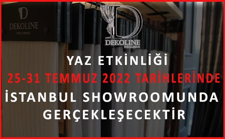 Dekoline İstanbul Bölge Müdürlüğü'nde Bir Etkinlik Daha Gerçekleştirecek...