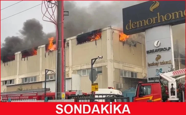 Bursa Demor Home Tekstil Fabrikasında Yangın.