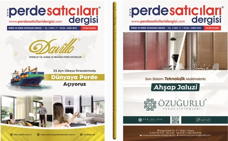 Perde Satıcıları Dergisi 17. Baskı Dağıtımı Yapıldı.