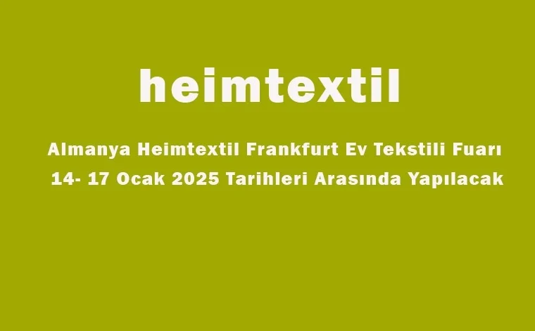 Heimtextil 2025 Frankfurt