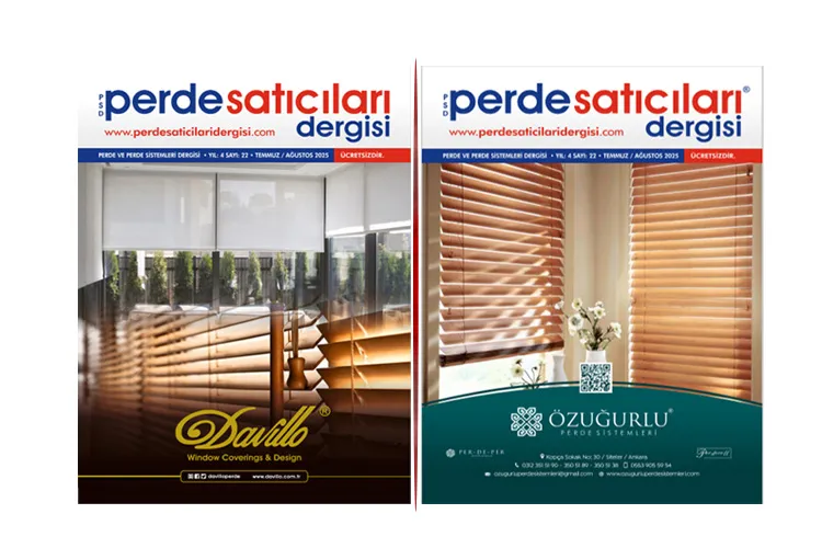 Perde, Perde Sistemleri ve Perde Aksesuarları Dergisi Tüm Türkiye’de.